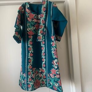 Little girl Falasteeni Palestinian thoub thobe with belt